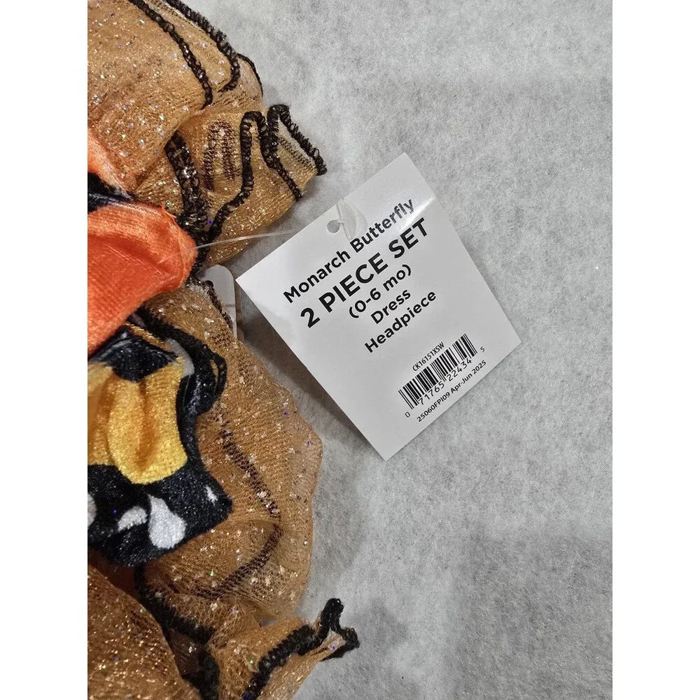 NEW! Monarch Butterfly Infant 0 - 6 Months Dress Up Halloween Costume